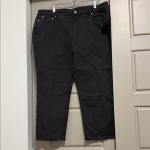 Black Women’s Stretch Straight Jeans